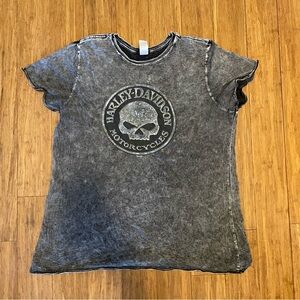 Harley-Davidson Distressed Willie G Skull T-Shirt